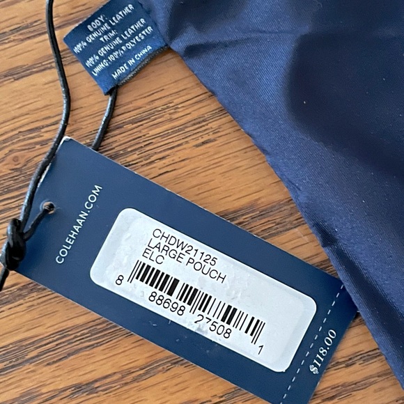 Cole Haan Leather Pouch - Hot Pink - Picture 9 of 10